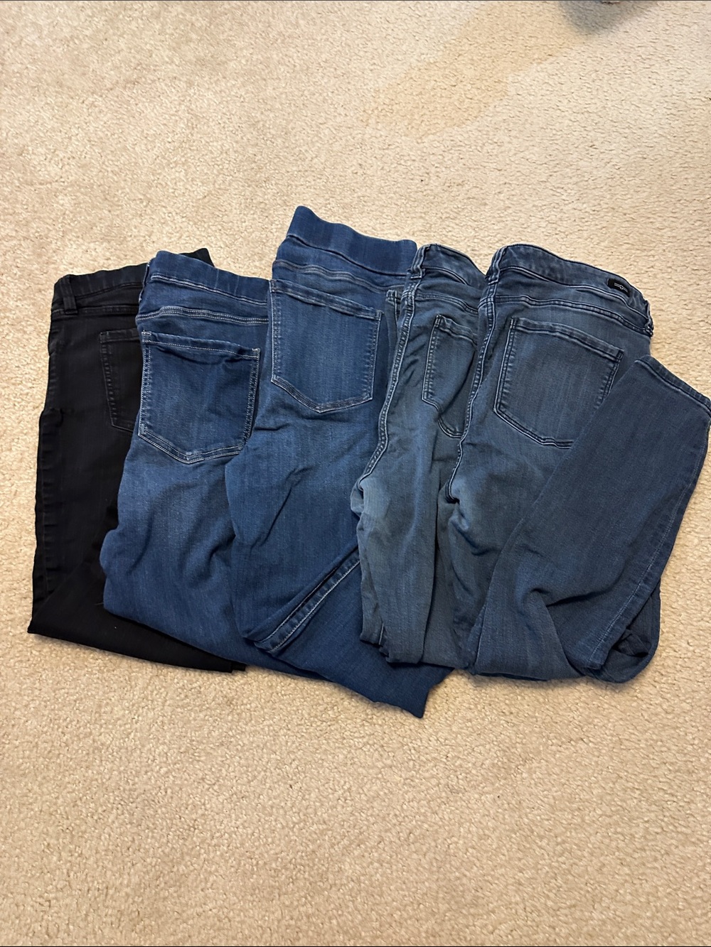 5 Liverpool Jeans Company Women's Skinny Jeans - Black&Blue Washes Bundle